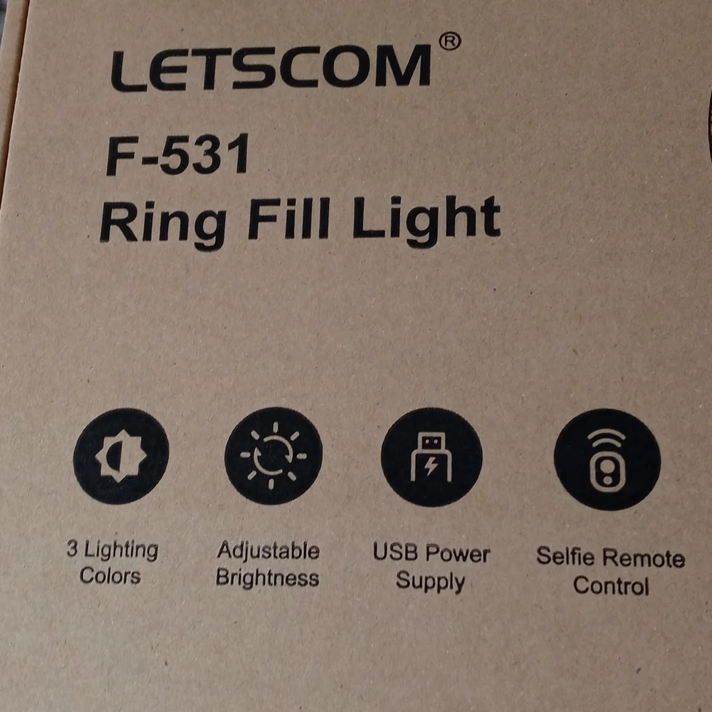 Letscom Ring Fill Light - Hardly used
